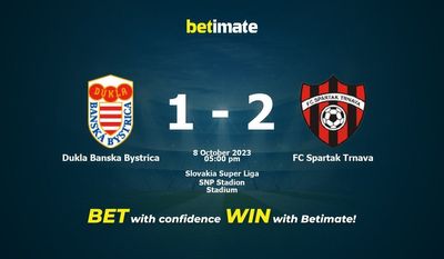 Dukla Banska Bystrica vs FC Spartak Trnava Forudsigelse, odds og væddemål 10/08/2023