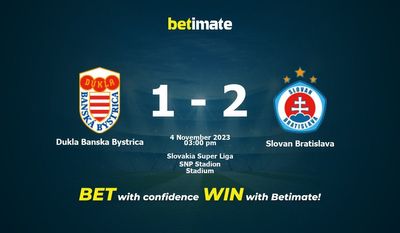 Dukla Banska Bystrica vs Slovan Bratislava Forudsigelse, odds og væddemål 11/04/2023
