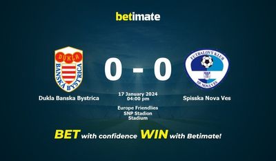 Dukla Banska Bystrica vs Spisska Nova Ves Forudsigelse, odds og væddemål 17/01/2024