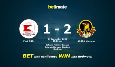 East Riffa vs Al-Ahli Manama Forudsigelse, odds og væddemål 24/09/2023