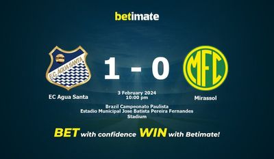 EC Agua Santa vs Mirassol Forudsigelse, odds og væddemål 02/03/2024