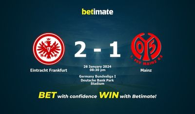 Eintracht Frankfurt vs Mainz Forudsigelse, odds og væddemål 26/01/2024