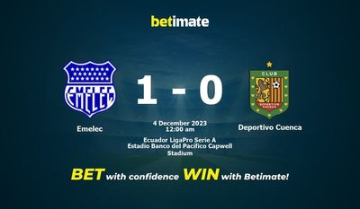 Emelec vs Deportivo Cuenca Forudsigelse, odds og væddemål 12/03/2023