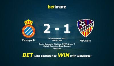 Espanyol B vs UD Alzira Forudsigelse, odds og væddemål 23/09/2023