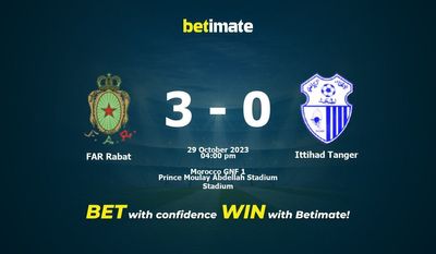 FAR Rabat vs Ittihad Tanger Forudsigelse, odds og væddemål 29/10/2023