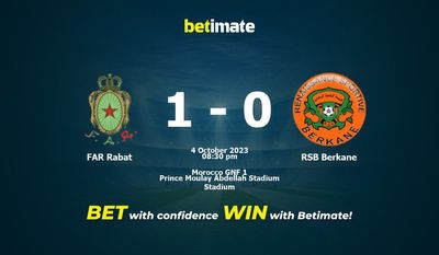 FAR Rabat vs RSB Berkane Forudsigelse, odds og væddemål 10/04/2023
