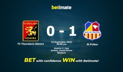 FC Flyeralarm Admira vs St Polten Forudsigelse, odds og væddemål 22/09/2023