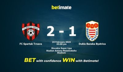 FC Spartak Trnava vs Dukla Banska Bystrica Forudsigelse, odds og væddemål 24/02/2024