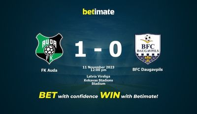 FK Auda vs BFC Daugavpils Forudsigelse, odds og væddemål 11/11/2023