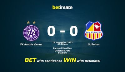 FK Austria Wien vs St Polten Forudsigelse, odds og væddemål 16/11/2023
