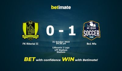 FK Riteriai II vs Be1 Nfa forudsigelse, odds og væddemål 31/10/2023