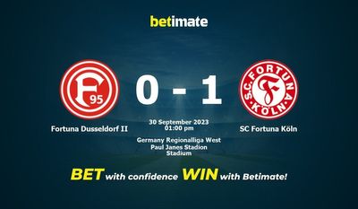 Fortuna Dusseldorf II vs SC Fortuna Köln Forudsigelse, odds og væddemål 30/09/2023