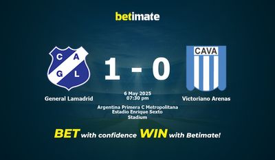General Lamadrid vs Victoriano Arenas Forudsigelse, odds og væddemål 05/06/2025