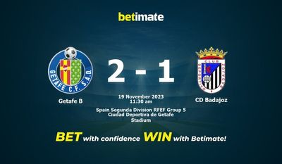 Getafe B vs CD Badajoz Forudsigelse, odds og væddemål 19/11/2023
