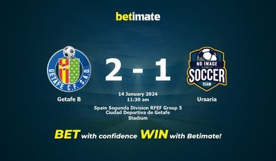 Getafe B vs Ursaria Forudsigelse, odds og væddemålstips 14/01/2024