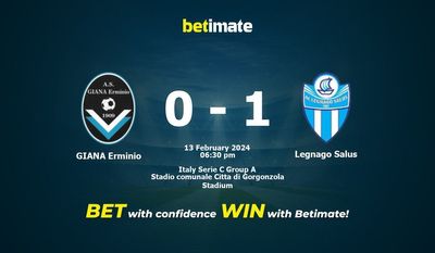 GIANA Erminio vs Legnago Salus Forudsigelse, odds og væddemål 02/13/2024