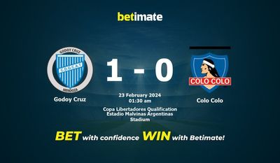 Godoy Cruz vs Colo Colo Forudsigelse, odds og væddemål 23/02/2024