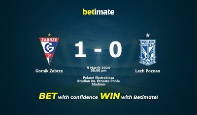 Gornik Zabrze vs Lech Poznan Forudsigelse, odds og væddemål 03/09/2024