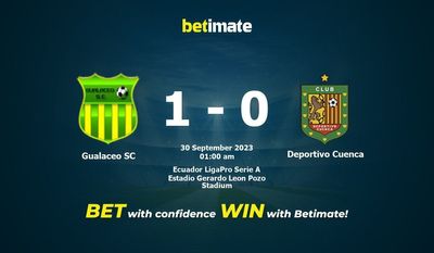 Gualaceo SC vs Deportivo Cuenca Forudsigelse, odds og væddemålstips 30/09/2023