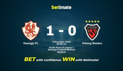 Gwangju FC vs Pohang Steelers Forudsigelse, odds og væddemål 12/03/2023