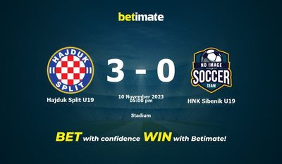 Hajduk Split U19 vs HNK Sibenik U19 Forudsigelse, odds og væddemål 11/10/2023