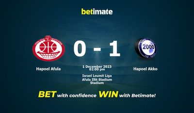 Hapoel Afula vs Hapoel Akko Forudsigelse, odds og væddemål 12/01/2023