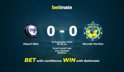 Hapoel Akko vs Maccabi Herzliya Forudsigelse, odds og væddemål 14/09/2023