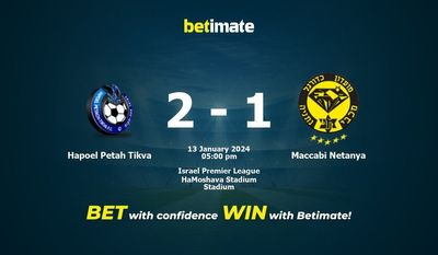 Hapoel Petah Tikva vs Maccabi Netanya Forudsigelse, odds og væddemål 01/13/2024