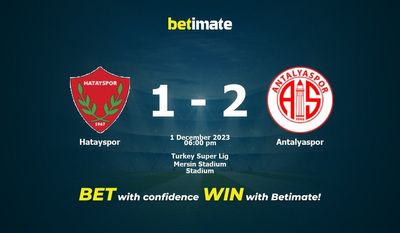Hatayspor vs Antalyaspor Forudsigelse, odds og væddemål 12/01/2023