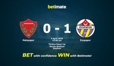 Hatayspor vs Eyupspor Forudsigelse, odds og væddemål 04/06/2025