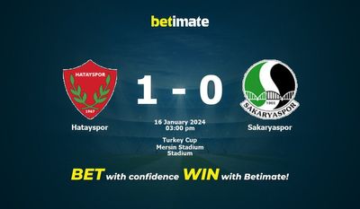Hatayspor vs Sakaryaspor Forudsigelse, odds og væddemål 16/01/2024