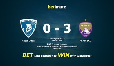 Hatta Dubai vs Al Ain SCC forudsigelse, odds og væddemål 26/08/2023