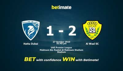Hatta Dubai vs Al Wasl SC Forudsigelse, odds og væddemål 27/10/2023