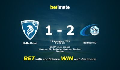 Hatta Dubai vs Baniyas SC Forudsigelse, odds og væddemål 25/11/2023