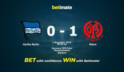 Hertha Berlin vs Mainz Forudsigelse, odds og væddemål 11/01/2023