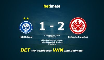 HJK Helsinki vs Eintracht Frankfurt Forudsigelse, odds og væddemål 11/09/2023