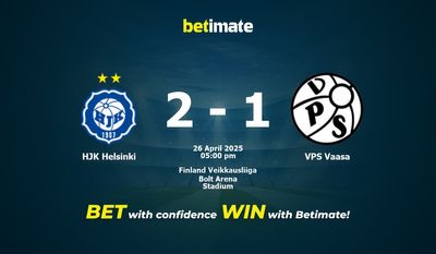 HJK Helsinki vs VPS Vaasa forudsigelse, odds og væddemål 26/04/2025