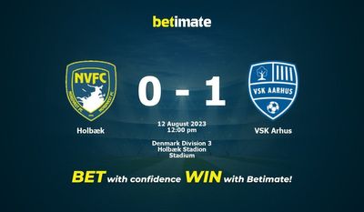 Holbæk vs VSK Århus Forudsigelse, odds og væddemål 08/12/2023
