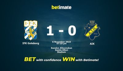 IFK Göteborg vs AIK Forudsigelse, odds og væddemål 11/06/2023