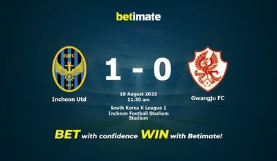 Incheon Utd vs Gwangju FC Forudsigelse, odds og væddemål 18/08/2023