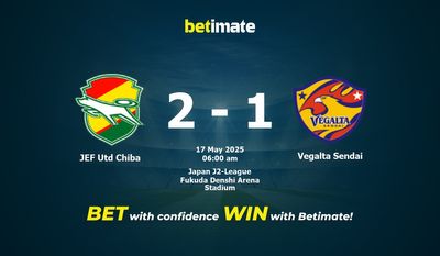 JEF Utd Chiba vs Vegalta Sendai Forudsigelse, odds og spiltips 17/05/2025
