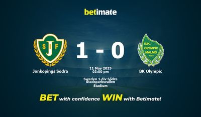 Jönköpings Södra vs BK Olympic Forudsigelse, Odds & Spiltips 05/11/2025