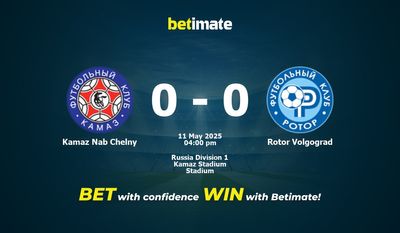 Kamaz Nab Chelny vs Rotor Volgograd Forudsigelse, odds og væddemål 05/11/2025