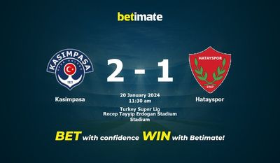 Kasimpasa vs Hatayspor Forudsigelse, odds og væddemål 20/01/2024