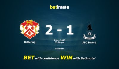 Kettering vs AFC Telford Forudsigelse, Odds & Spiltips 05/05/2025