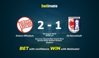 Kickers Offenbach vs SG Barockstadt Forudsigelse, odds og væddemål 29/08/2023