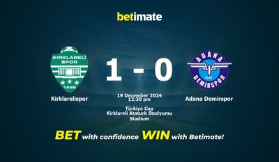 Kirklarelispor vs Adana Demirspor Forudsigelse, odds og væddemål 19/12/2024