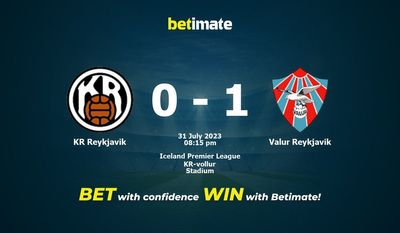 KR Reykjavik vs Valur Reykjavik Forudsigelse, odds og væddemål 31/07/2023