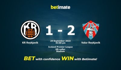 KR Reykjavik vs Valur Reykjavik Forudsigelse, odds og væddemål 24/09/2023