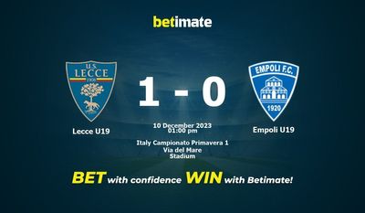 Lecce U19 vs Empoli U19 Forudsigelse, odds og væddemål 12/10/2023